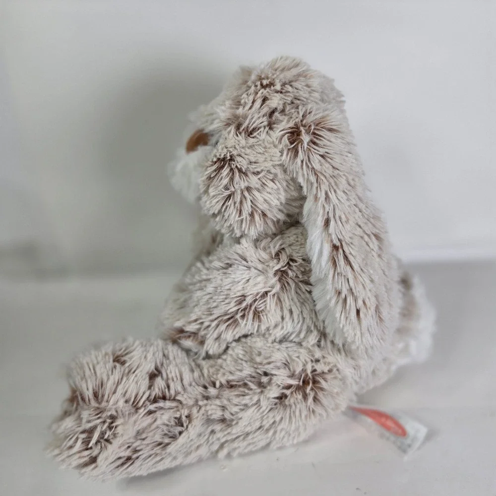 Melissa & Doug Burrow Bunny Rabbit Plush Stuffed Animal Tan Brown White 9